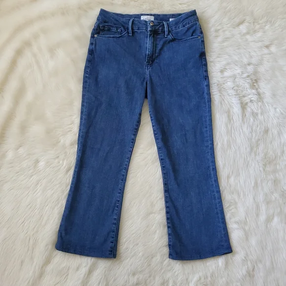 Frame Le Crop Mini Boot Jeans In Kinley Wash Size 29 SHORT - Picture 4 of 12